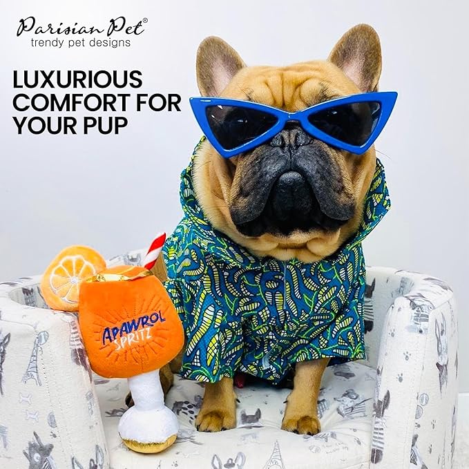 Parisian Pet Tribal Camp Dog Beach Shirt - 100% Cotton - XL Summer Clothes - Stylish Costume - Breathable and Cool - Machine Washable