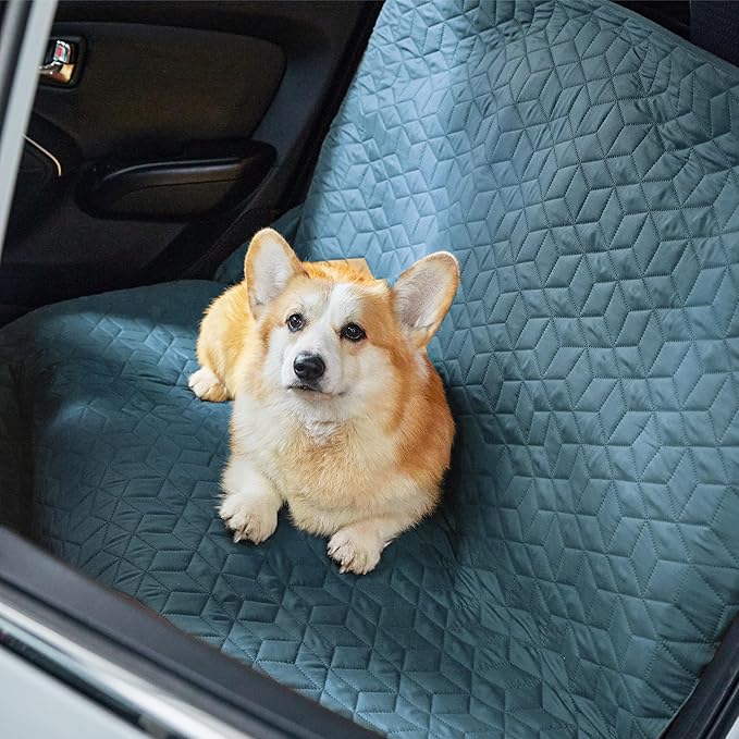 Bedsure 100% Waterproof Bed Cover for Dogs Washable - Non Slip Waterproof Dog Blanket for Bed, Lightweight Furniture Protector Durable for Pet Cat Puppy with Non-Slip Bottom, Blue, 82x82IN