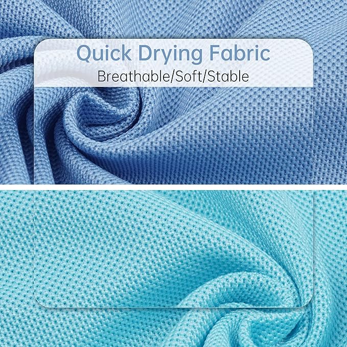 PUMYPOREITY 2Pack Dog Shirt, Breathable Dog T-Shirt with Reflective Strip Safety for Night Walking, Soft Stretchy Tank Top Vest, Lightweight Pet Shirt, Blue, XL