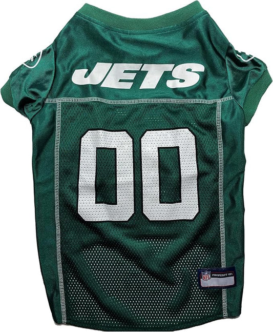 Pets First NFL New York Jets Dog Jersey, Size XX-Large - Best Football Costume for Dogs & Cats - Licensed Shirt