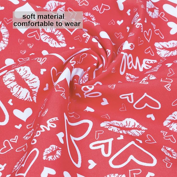ADOGGYGO Valentine Dog Bandana, Multiple Sizes Offered, Reversible Triangle Dog Scarf Pet Bandana for Large X-Large Dogs (X-Large)