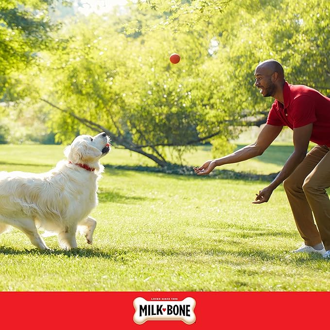 Milk-Bone Stuffed Dog Treats with Real Bacon & Beef, 10 Ounce (Pack of 5), Crunchy Biscuit with Soft & Chewy Filling