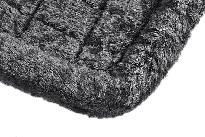 18L-Inch Gray Dog Bed or Cat Bed w/ Comfortable Bolster | Ideal for "Toy" Dog Breeds & Fits an 18-Inch Dog Crate | Easy Maintenance Machine Wash & Dry | 1-Year Warranty
