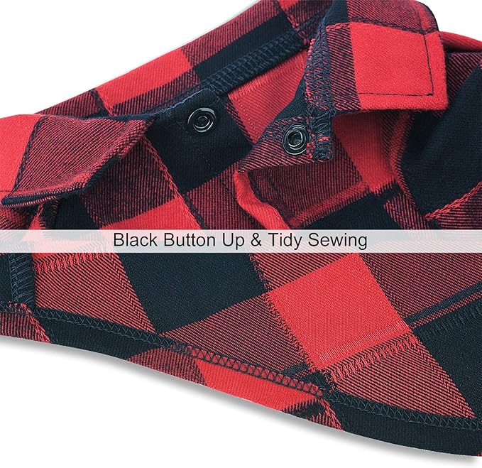Dog Shirt Plaid Puppy Clothes for Small Medium Large Dogs Cats Boy Girl Kitten Soft Pet T-Shirt Breathable Tee Outfit Adorable Grid Apparel Halloween Thanksgiving [Red#1; XS]