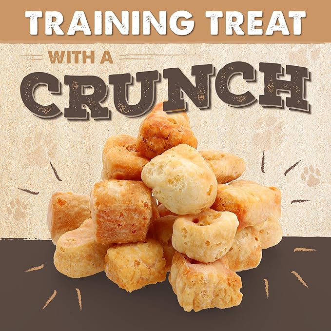 Mighty Paw Yak Cheese Puffs for Dogs - All-Natural Pet Treats for All Sized Breeds - Odorless Limited-Ingredient Chews for Puppies & Power-Chewers - Rich in Protein and Calcium - Easy to Chew (8 oz.)