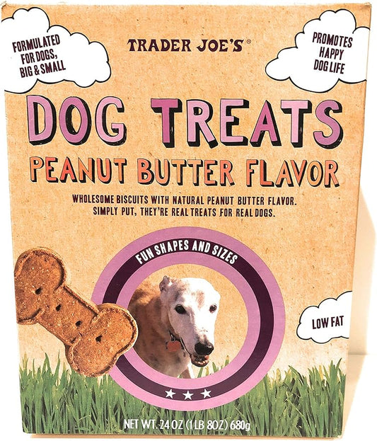 Trader Joe's Natural Dog Treats Peanut Butter Flavor (24 OZ)