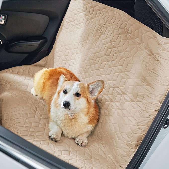 Bedsure 100% Waterproof Couch Cover for Dogs Washable - Non Slip Waterproof Dog Blanket for Bed, Lightweight Furniture Protector Durable for Pet Cat Puppy with Non-Slip Bottom, Beige, 82x120IN