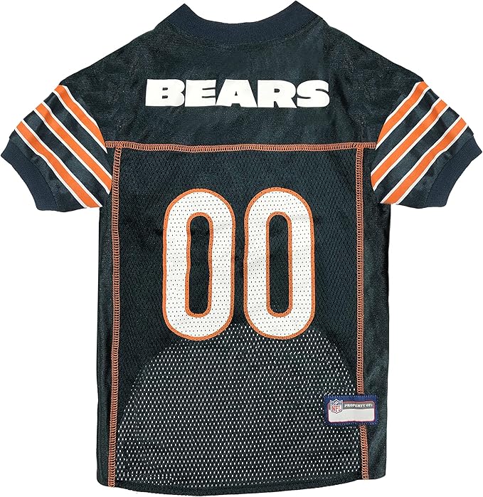 Pets First NFL Chicago Bears Dog Jersey - Size 3X-Large. Licensed Football Jersey Costume