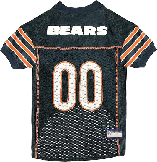 Pets First NFL Chicago Bears Dog Jersey - Size 3X-Large. Licensed Football Jersey Costume