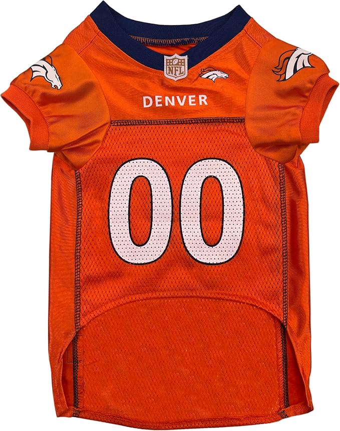Pets First Denver Broncos Dog Jersey, XX-Large. NFL Football Jersey Costume for Dogs