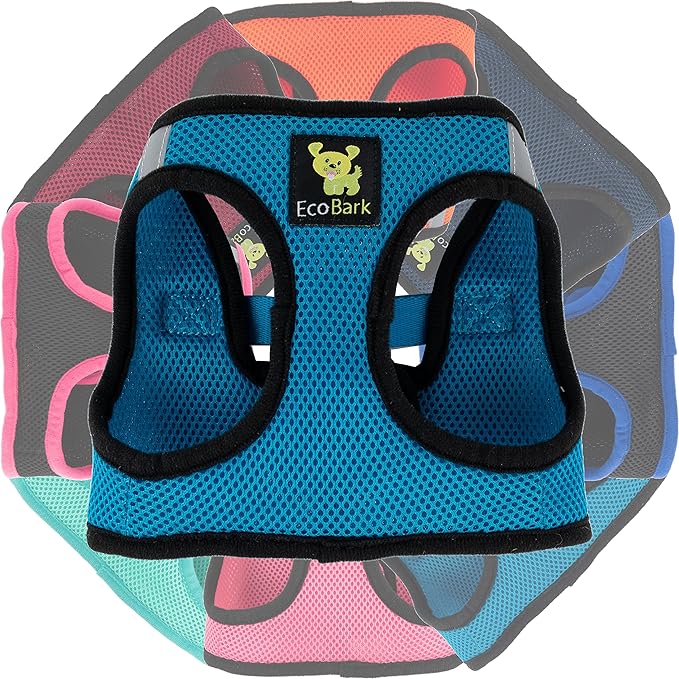 EcoBark Step in Dog Harness Reflective Soft Ultra Padded Mesh Dog Harnesses for XXS, XS, Small, and Medium Dogs Eco-Friendly Comfort Secure Halter No Pull Adjustable Pet Vest