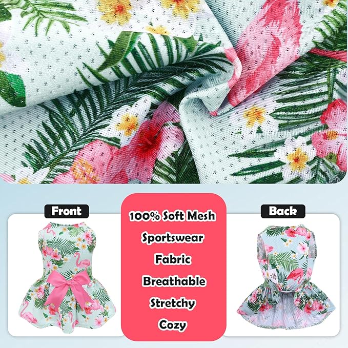 CuteBone Dog Mesh Dress Puppy Sundress Pet Outfit Summer Fashion for Small Dogs Girl Cat Clothes BF34XXS