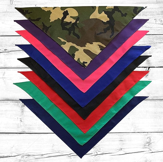 Just Adopted Dog Bandana (20 Black, One Size)