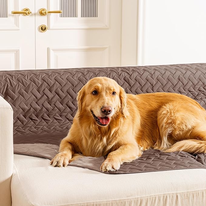 gogobunny 100% Double Sided Waterproof Dog Blanket Soft Pet Bed Cover Reversible Protect Furniture Couch Sofa Car for Puppy Cat Kids (Dark Chocolate/Light Chocolate, 30x70 Inch (Pack of 1))