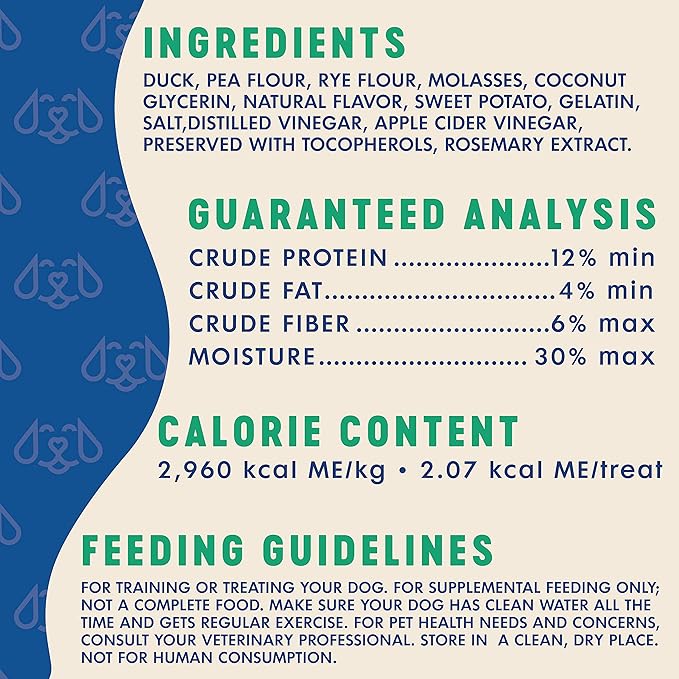 Finley's Duck Training Bites, Low Calorie, All Natural Soft Chew Dog Treats, 16 Ounce (Pack of 1)