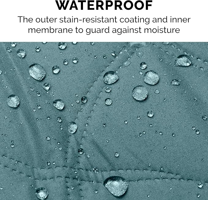 Furhaven Waterproof & Non-Slip Queen Size Mattress Cover Protector for Dogs & Cats, Washable, For Beds, Couches, & Car Seats - Quilted Twill Blanket Mattress Cover - Nile Blue, Large/Queen Size