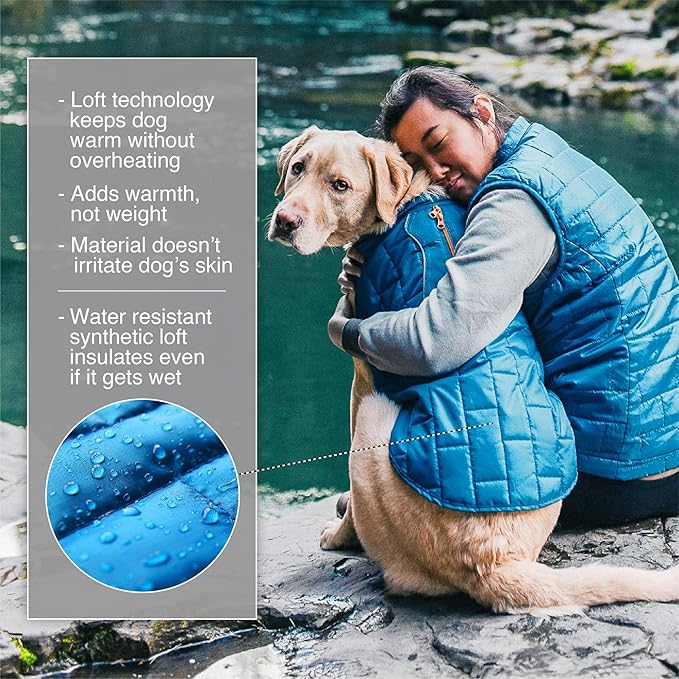 Kurgo Loft Dog Jacket, Reversible Winter Coat for Dogs, Wear with Harness or Sweater, Water Resistant, Reflective, for Small Medium Large Pets (Fall Festival, XS)