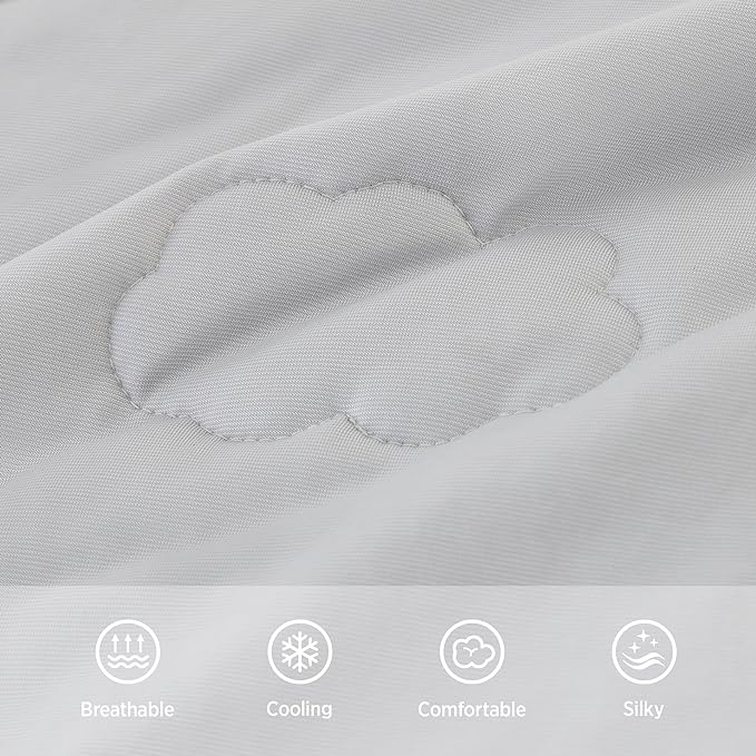 Lesure Premium Cooling Blanket for Extra Large Dogs Washable - Breathable Pet Throw Blanket with Q-MAX>0.4 for Summer，Soft Cat Cooling Mat, Furniture Protector Bed Couch, Grey, 50x60