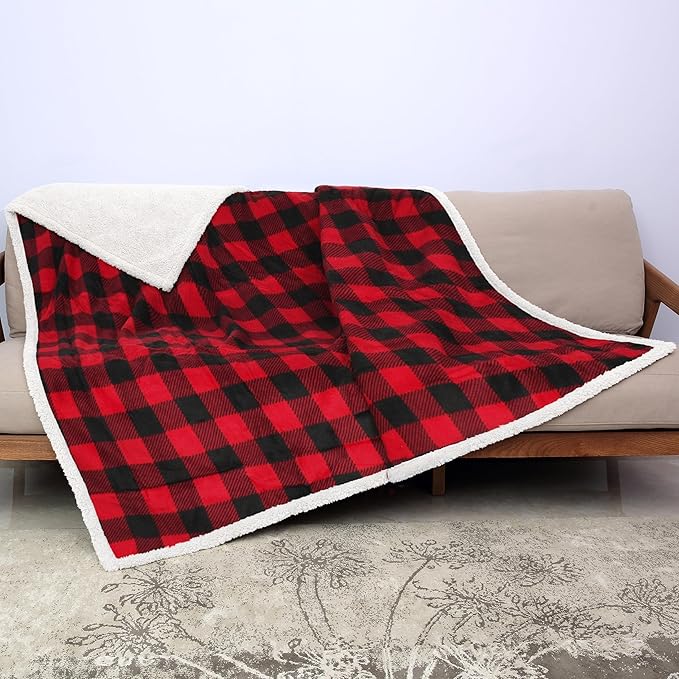 Kritter Planet Waterproof Blanket for Bed, Reversible Sherpa Fleece Protector Couch Cover for Pets, Liquid Proof Furniture Protector for Medium Large Dogs