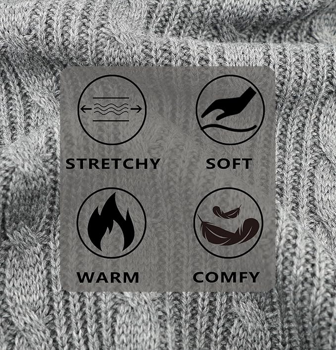 Dog Sweaters for Small Dogs Knitted Small Dog Sweater for Dachshund Winter Dog Clothes Girl Boy Classic Twist Pet Clothes Warm Puppy Sweater Turtleneck Cat Sweater (Grey, Medium)