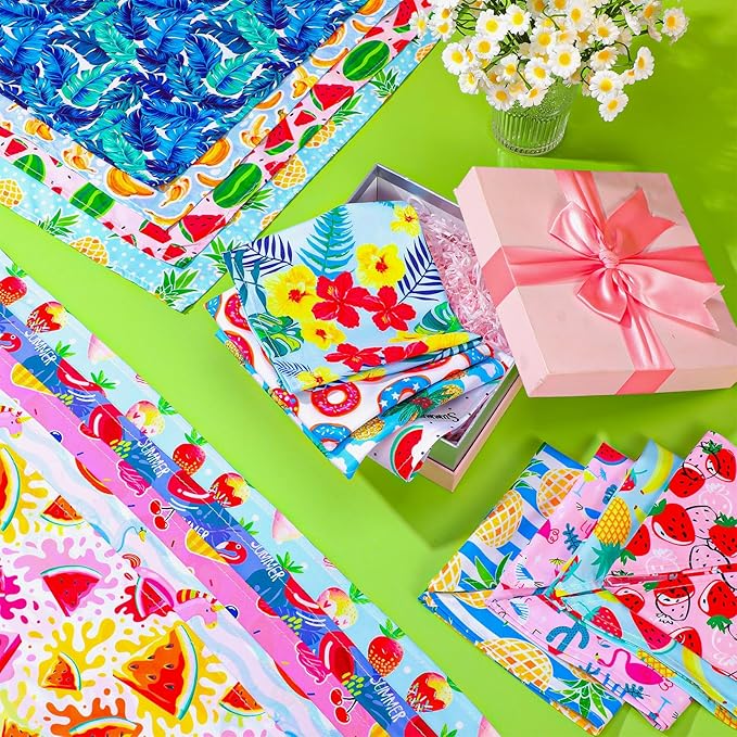 Reginary 72 Packs Summer Bandanas for Dog Bulk Fruit Dog Bandanas Pet Bandanas Hawaiian Triangle Scarf Bibs Dog Bibs Adjustable Dog Bandana for Pet Costume Accessories (Cute)