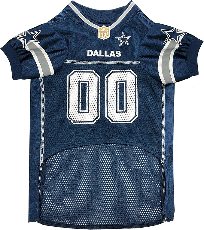 Pets First NFL Dallas Cowboys Dog Jersey, Size 3X-Large. Licensed Football Jersey Costume for Dogs