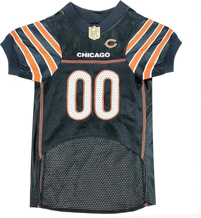 Pets First NFL Chicago Bears Dog Jersey - Size 3X-Large. Licensed Football Jersey Costume