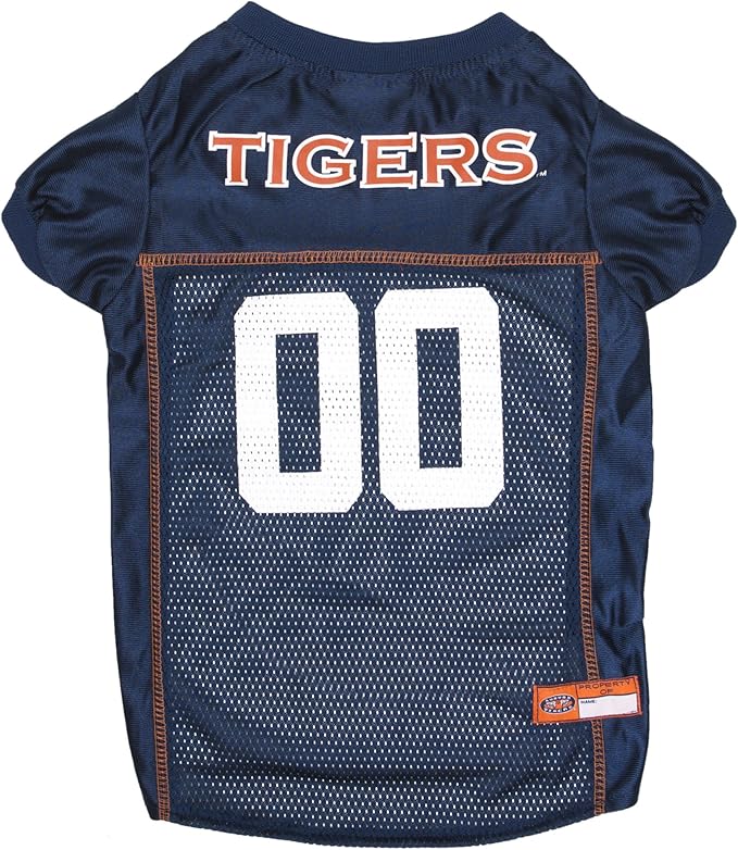 Pets First NCAA College Auburn Tigers Mesh Jersey for DOGS & CATS, Small.Licensed Dog Jersey with your Favorite Football/Basketball College Team