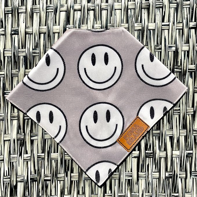 KonaBrandCo- Premium Handmade Dog Bandana | Dual Layered Silky Durable Polyester Fabric | Adjustable Fit Custom Shape- Won't Roll (Large, MURPHY)