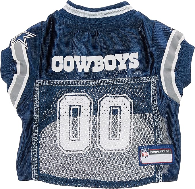 Pets First NFL Dallas Cowboys Dog Jersey, Size X-Small. Best Football Jersey Costume for Dogs