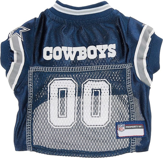 Pets First NFL Dallas Cowboys Dog Jersey, Size X-Small. Best Football Jersey Costume for Dogs
