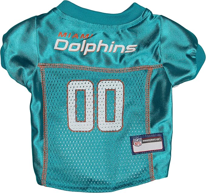 Pets First NFL Miami Dolphins Dog Jersey, Size X-Small: Best Football Jersey Costume for Pets